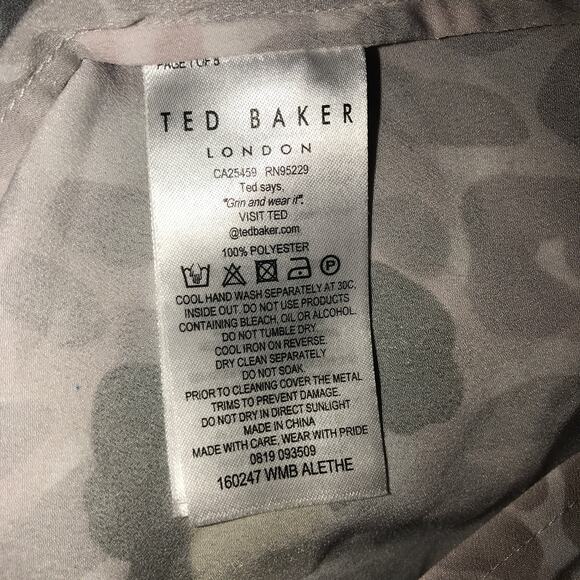 Ted Baker Alethe Eyelet Detail V Neck Sleeveless Tank - Picture 10 of 11